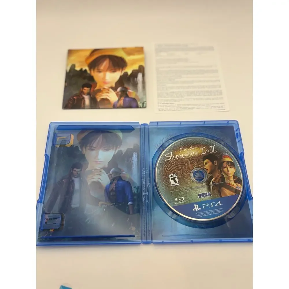 Shenmue I & II - PlayStation 4 - Clean Tested/Working with Poster